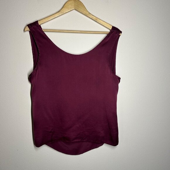 Ejona Tiwa Silk Sleeveless Reversible Top Womens Size M Layering Shirt Luxury - Picture 7 of 7